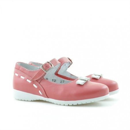 Kleinkinderschuhe 12c korallenrot+weiß