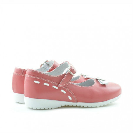 Kleinkinderschuhe 12c korallenrot+weiß