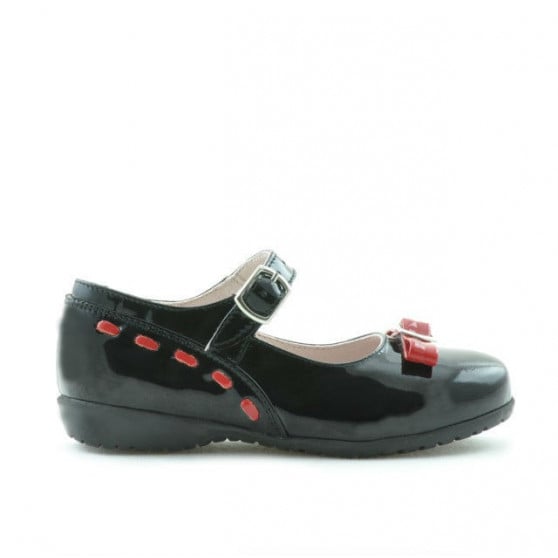 Kinderschuhe 12c Lack schwarz+rot Kinderschuhe 12c Lack schwarz+rot