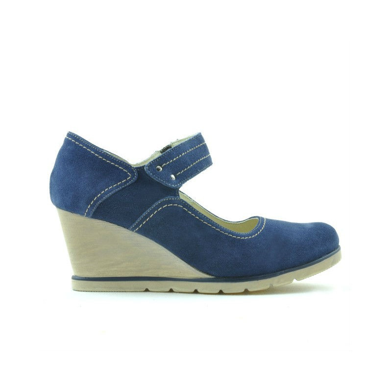 Damen Casual-Schuhe 199 Indigo Veloursleder