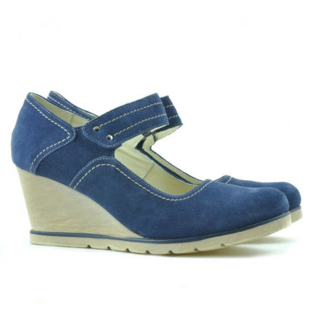 Damen Casual-Schuhe 199 Indigo Veloursleder