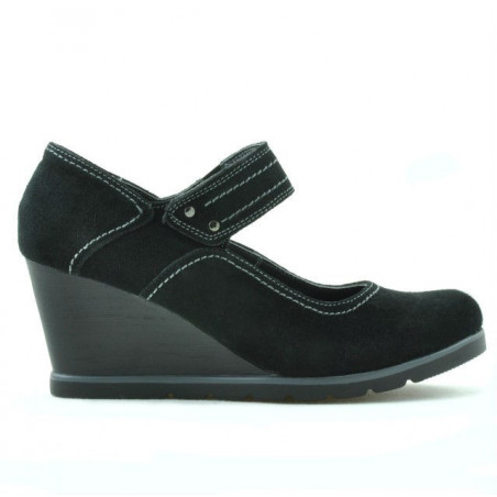 Damen Freizeitschuhe 199 schwarz Veloursleder