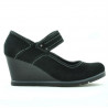 Damen Freizeitschuhe 199 schwarz Veloursleder