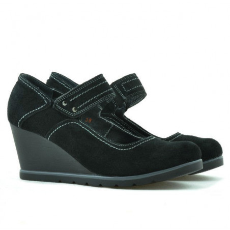 Damen Freizeitschuhe 199 schwarz Veloursleder