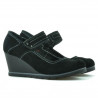 Damen Freizeitschuhe 199 schwarz Veloursleder
