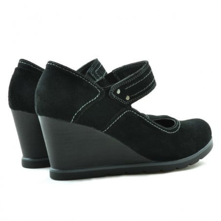 Damen Freizeitschuhe 199 schwarz Veloursleder