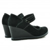 Damen Freizeitschuhe 199 schwarz Veloursleder