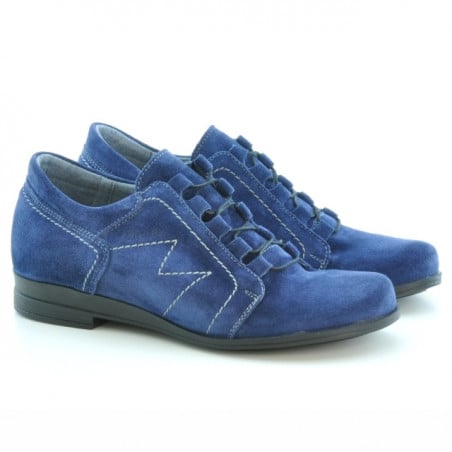 Freizeitschuhe Damen 608 Indigo Veloursleder