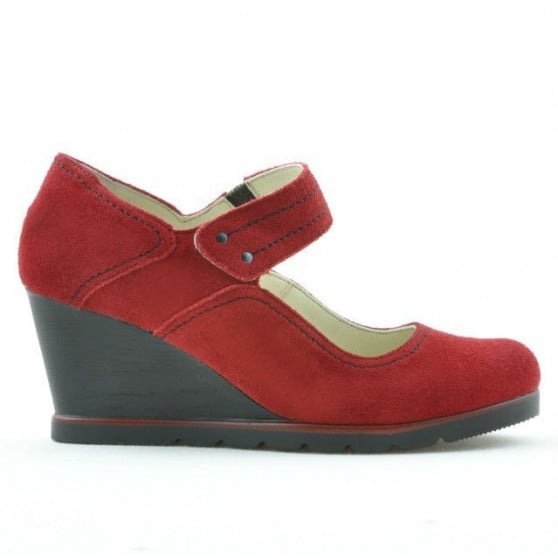 Damen Freizeitschuhe 199 rot Velours