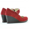 Damen Freizeitschuhe 199 rot Velours