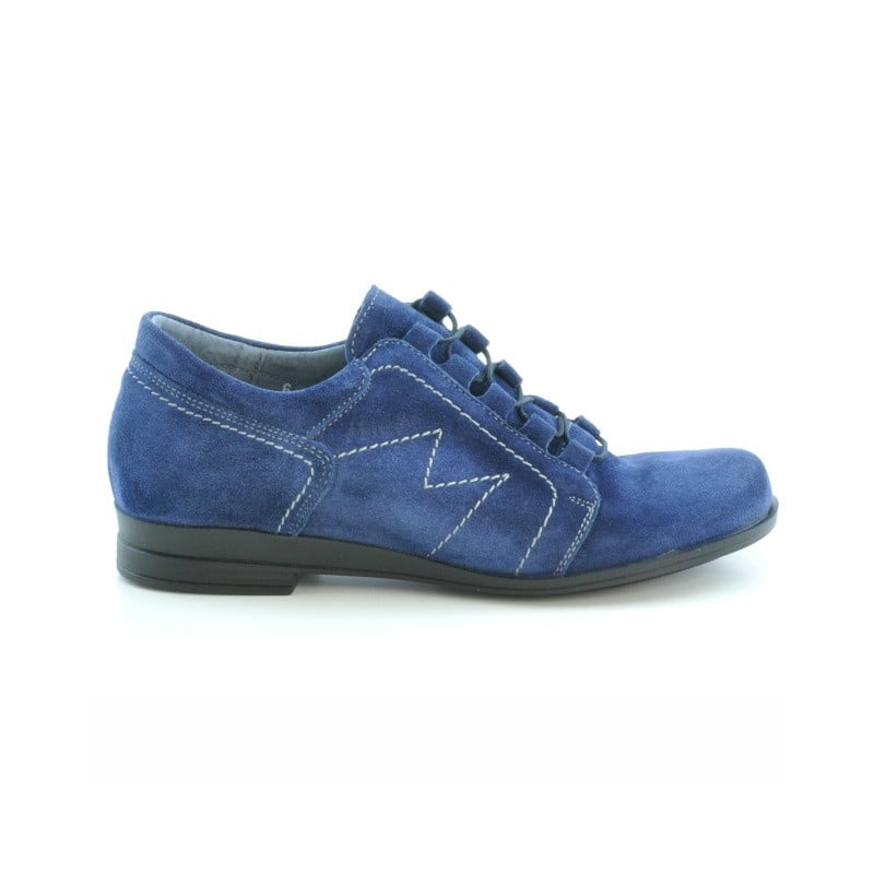 Freizeitschuhe Damen 608 Indigo Veloursleder