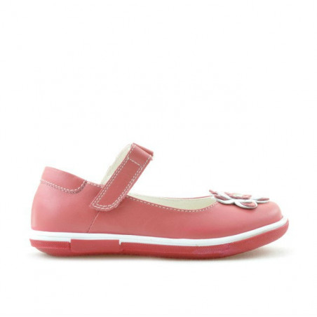 Kleinkindschuhe 06c korallenrot+weiß