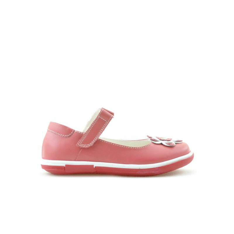 Kleinkindschuhe 06c korallenrot+weiß