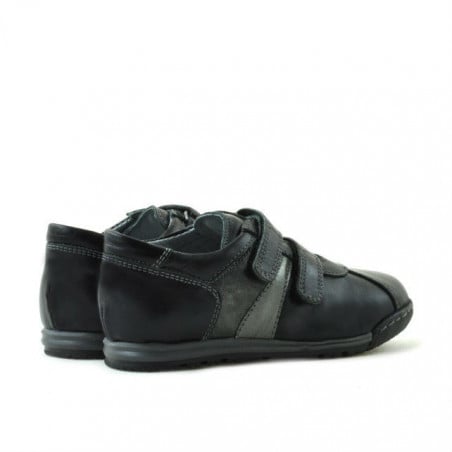 Kleinkinderschuhe 02c schwarz + grau