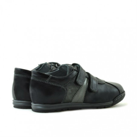 Kleinkinderschuhe 02c schwarz + grau