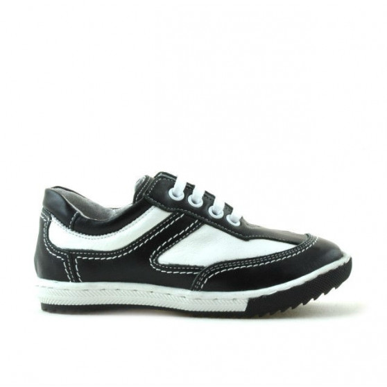 Kleinkinderschuhe 15c schwarz+weiß