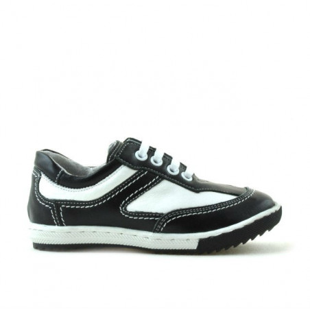 Kleinkinderschuhe 15c schwarz+weiß