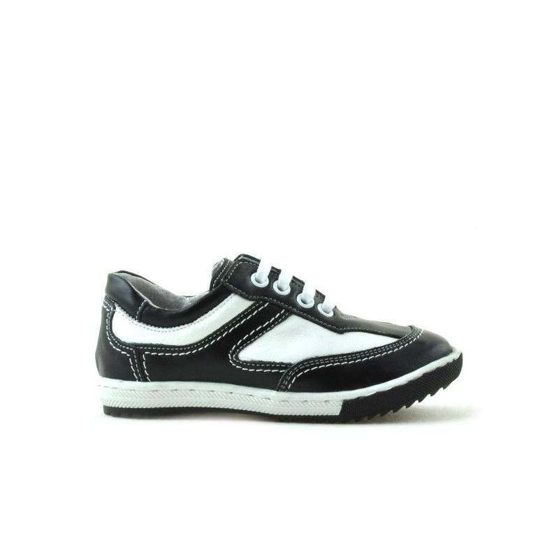 Kleinkinderschuhe 15c schwarz+weiß