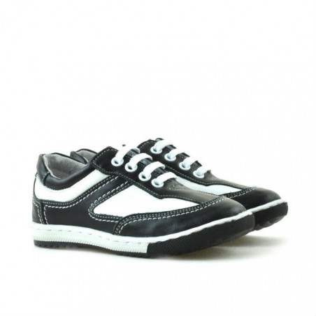 Kleinkinderschuhe 15c schwarz+weiß