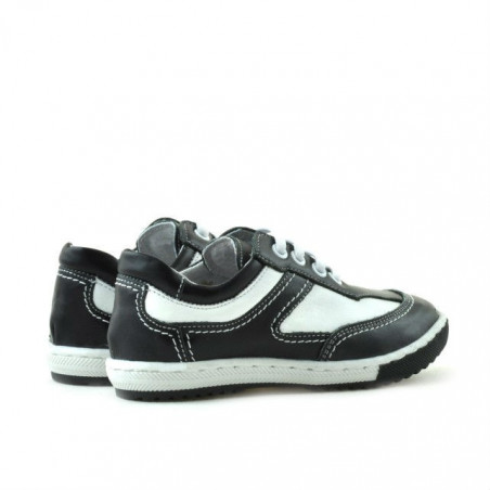 Kleinkinderschuhe 15c schwarz+weiß