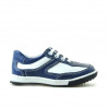 Kleinkinderschuhe 15c Indigo+Weiß