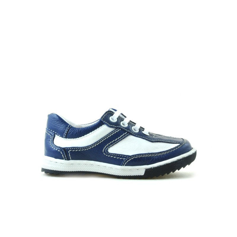 Kleinkinderschuhe 15c Indigo+Weiß