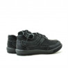 Kinderschuhe 15c schwarz+grau