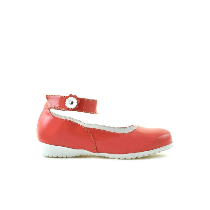 Kleinkinderschuhe 17c Lack Rot Koralle