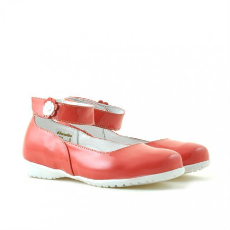 Kleinkinderschuhe 17c Lack Rot Koralle