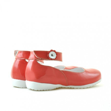 Kleinkinderschuhe 17c Lack Rot Koralle