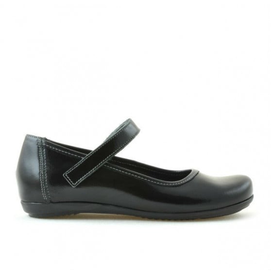Kinderschuhe 151 schwarz lackiert