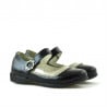 Kleinkinderschuhe 19c Lack Schwarz+Beige