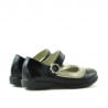 Kleinkinderschuhe 19c Lack Schwarz+Beige