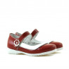 Kleinkinderschuhe 19c Lackrot+Weiß