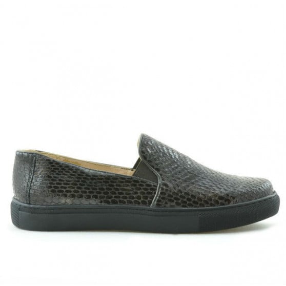 Damen-Sportschuhe 658 Krokodil Kaffee Damen-Sportschuhe 658 Krokodil Kaffee
