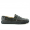 Damen-Sportschuhe 658 Krokodil Kaffee
