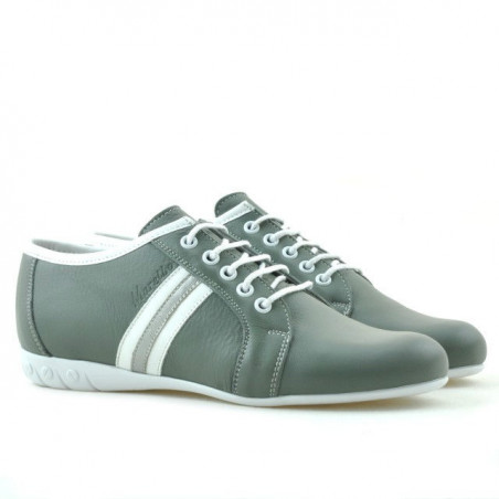 Damensportschuhe 187 grau+weiß