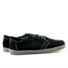 Damensportschuhe 623 schwarz Velours