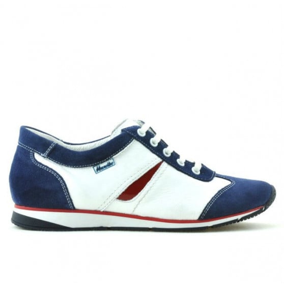 Damen-Sneaker 196 Indigo Velours + Weiß Damen-Sneaker 196 Indigo Velours + Weiß