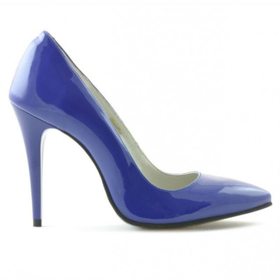 Elegante Damenschuhe 1241 blauer Lack