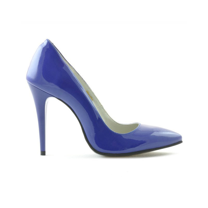 Elegante Damenschuhe 1241 blauer Lack