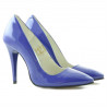 Elegante Damenschuhe 1241 blauer Lack