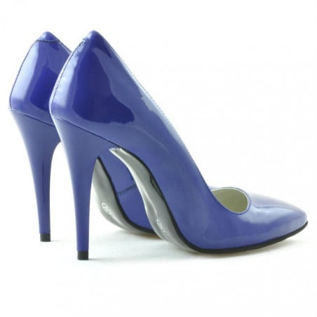 Elegante Damenschuhe 1241 blauer Lack