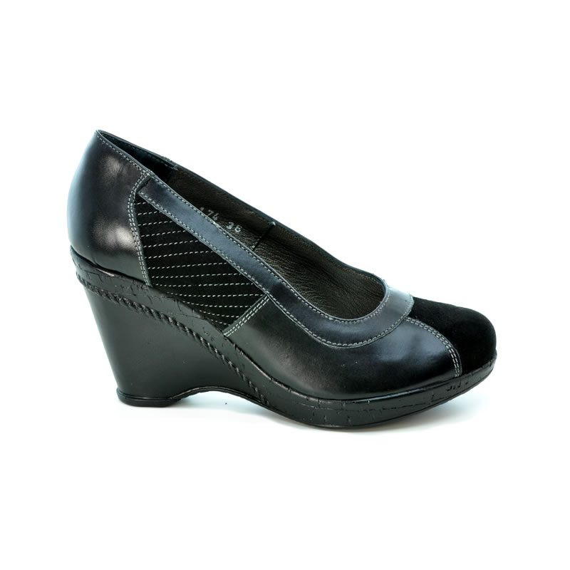 Damen Freizeitschuhe 174 schwarz kombiniert