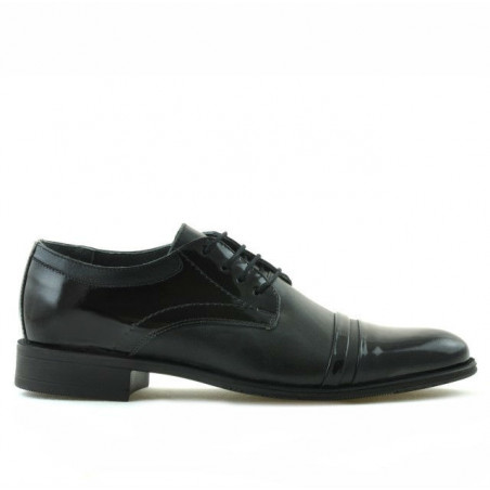 Elegante Schuhe für Jugendliche 391 in kombinierter schwarzer Lackoptik