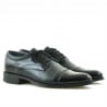 Elegante Schuhe für Jugendliche 391 in kombinierter schwarzer Lackoptik