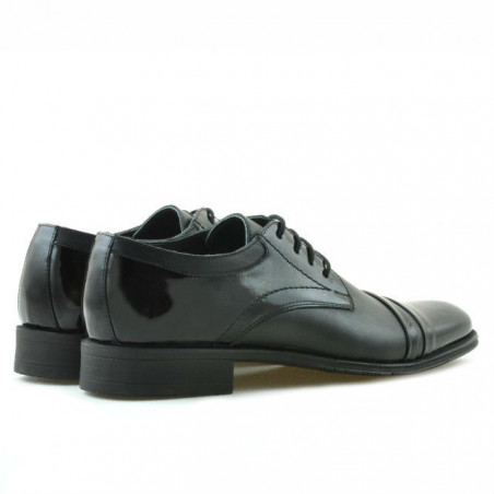 Elegante Schuhe für Jugendliche 391 in kombinierter schwarzer Lackoptik