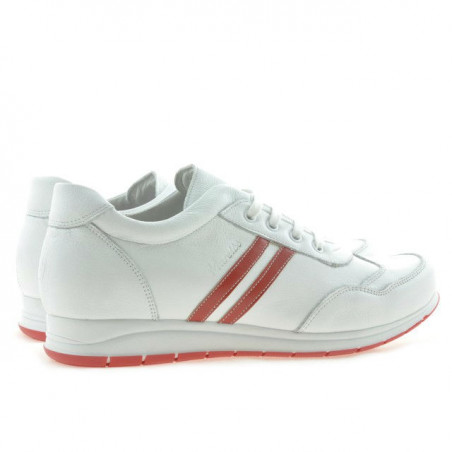Damen-Sportschuhe 641 weiß+rot