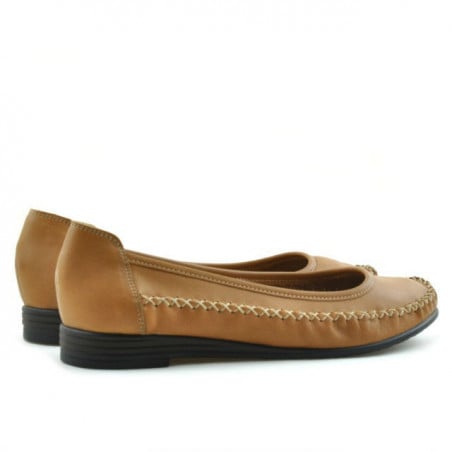 Damen Ballerinas 190 gewachstes Braun