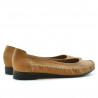 Damen Ballerinas 190 gewachstes Braun